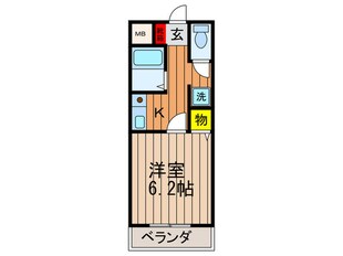 アルファクラ－ジュくずはの物件間取画像